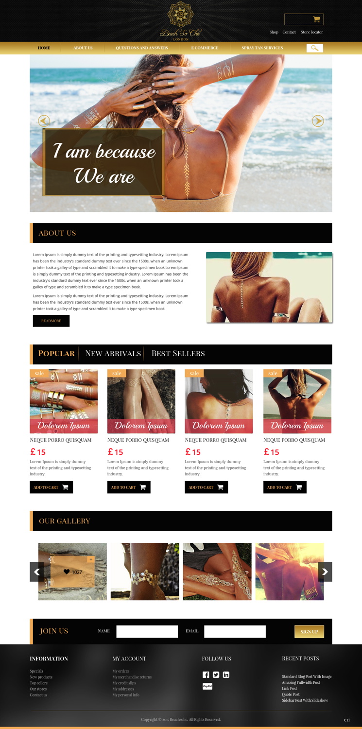 Web Design by pb for beach so chic | Design #5721150