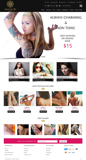 Diseño Web por pb para beach so chic | Diseño #5721153
