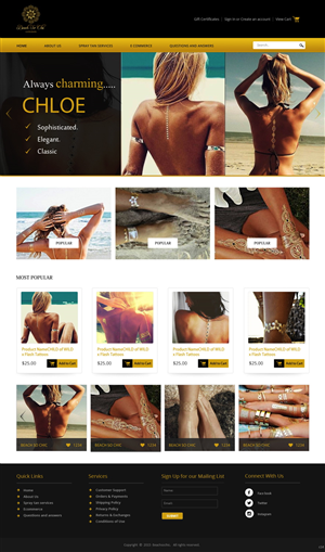 Web Design by pb for beach so chic | Design: #5721158