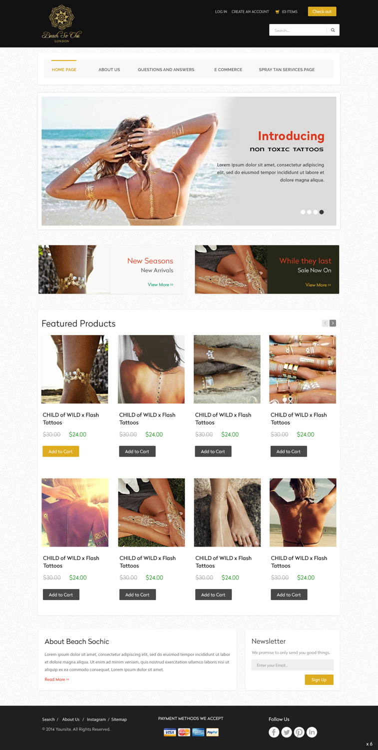 Web Design by pb for beach so chic | Design #5721164