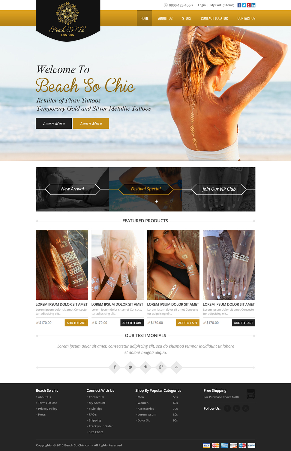 Web Design by OM for beach so chic | Design #5707438
