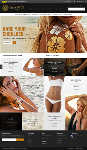 Web Design par OM pour beach so chic | Design : #5707461