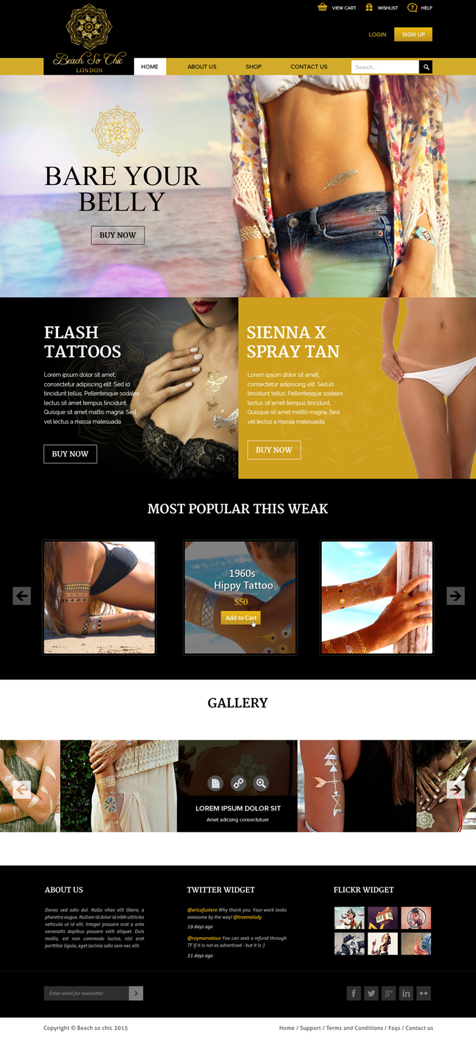Web Design by OM for beach so chic | Design #5707469