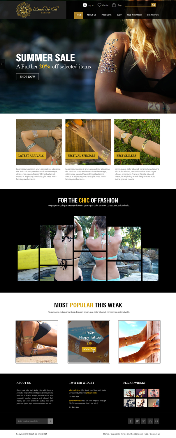 Web Design by OM for beach so chic | Design #5707476