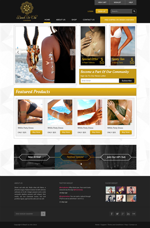 Web Design par OM pour beach so chic | Design : #5707498