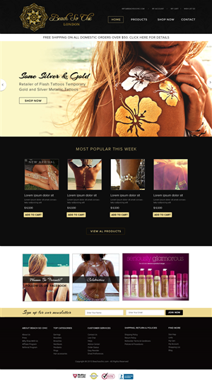 Web Design by OM for beach so chic | Design: #5708327