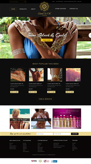 Web Design par OM pour beach so chic | Design : #5708359