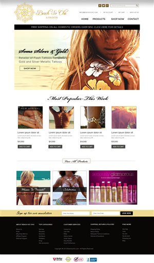 Web Design par OM pour beach so chic | Design : #5708490