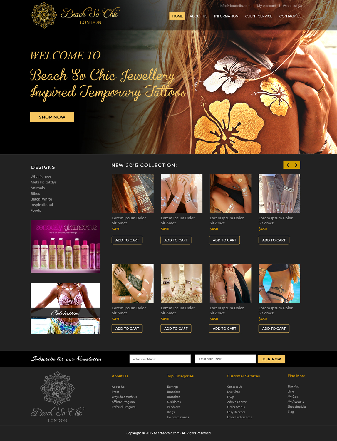 Web Design by OM for beach so chic | Design #5714424