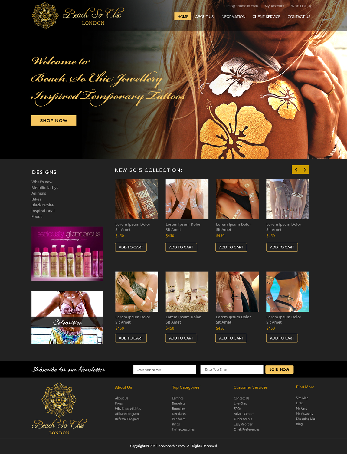 Web Design by OM for beach so chic | Design #5729098