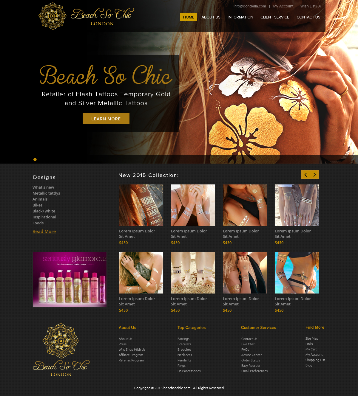 Web Design by OM for beach so chic | Design #5729174