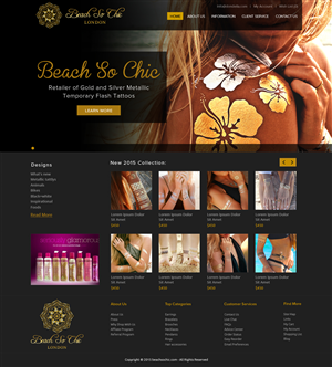 Web Design par OM pour beach so chic | Design : #5756719