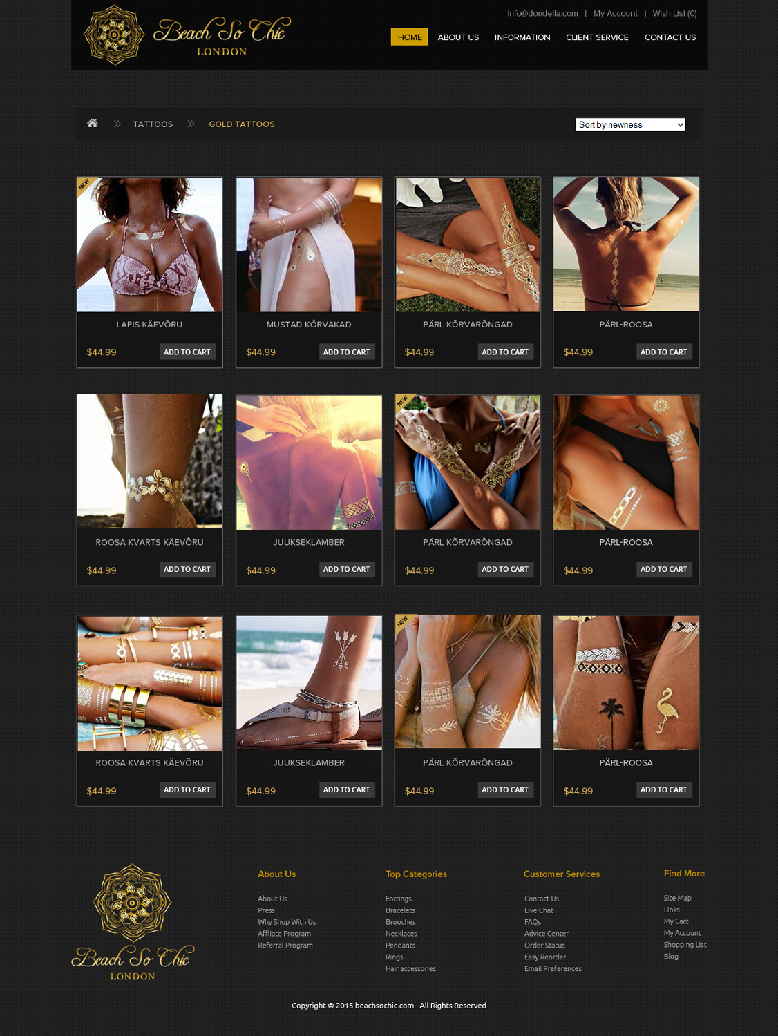 Web Design by OM for beach so chic | Design #5756726