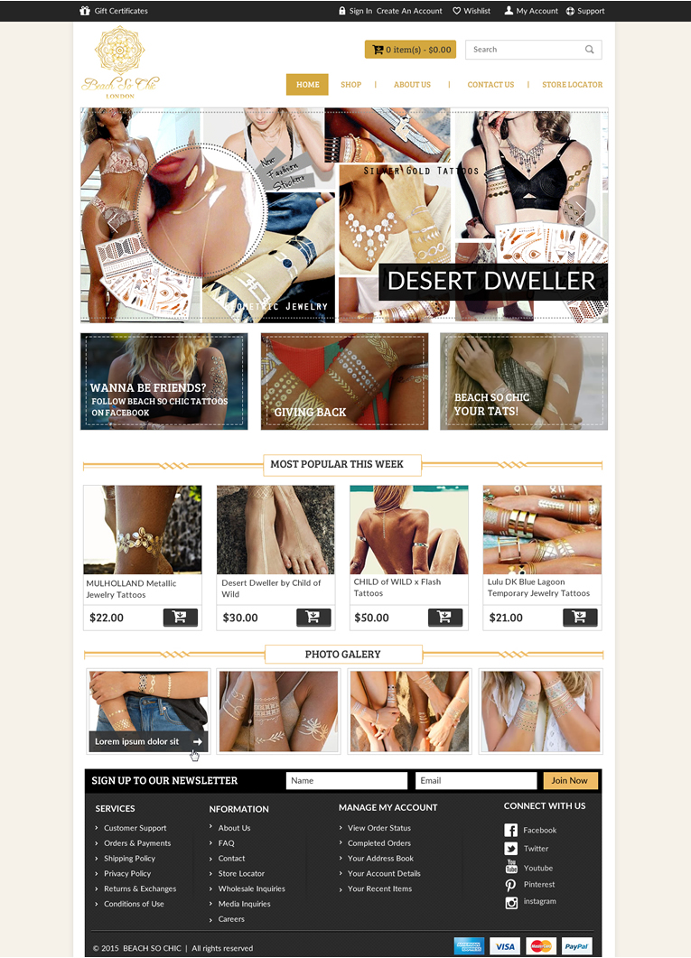 Web Design par newlogic pour beach so chic | Design #5709341