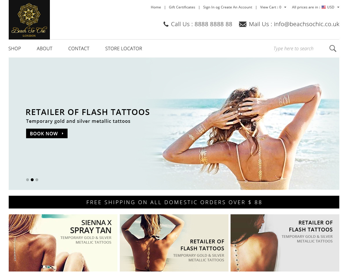 Web Design by Mon Mohon Singha for beach so chic | Design #5706830