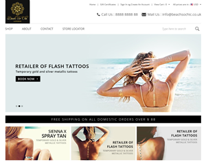 Diseño Web por Mon Mohon Singha para beach so chic | Diseño #5706830
