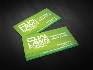 Business Card Design by diRtY.EMM for D.W. Lawn & Garden Services | Design: #1557720