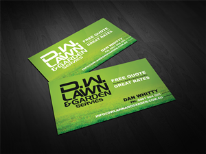 Business Card Design by diRtY.EMM for D.W. Lawn & Garden Services | Design: #1557961