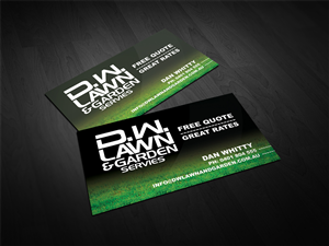 Business Card Design by diRtY.EMM for D.W. Lawn & Garden Services | Design: #1557962