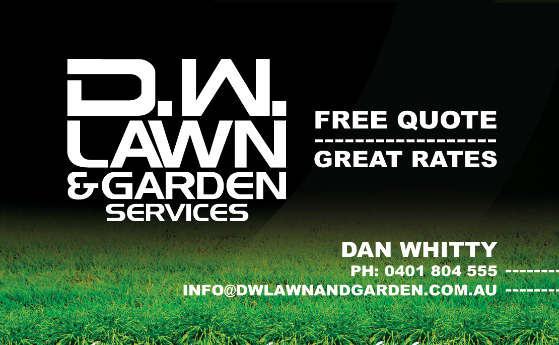 Business Card Design by diRtY.EMM for D.W. Lawn & Garden Services | Design #1569851