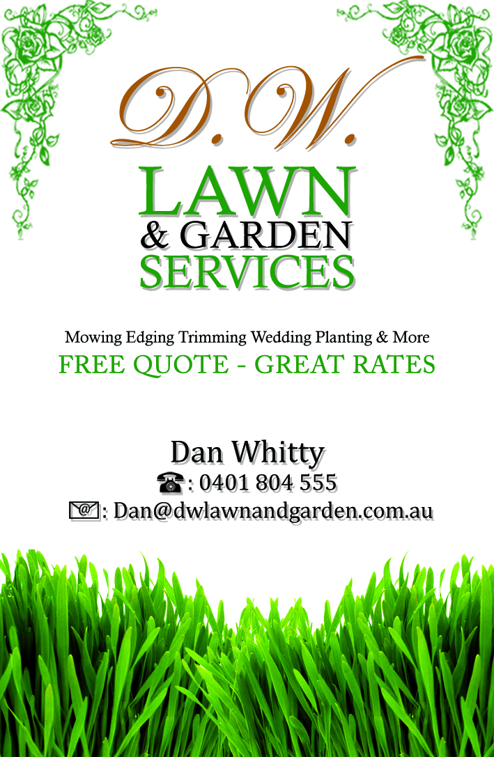 Business Card Design by Nirwan Caesar for D.W. Lawn & Garden Services | Design #1556970