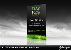 Business Card Design by gekgrfx for D.W. Lawn & Garden Services | Design: #1567147
