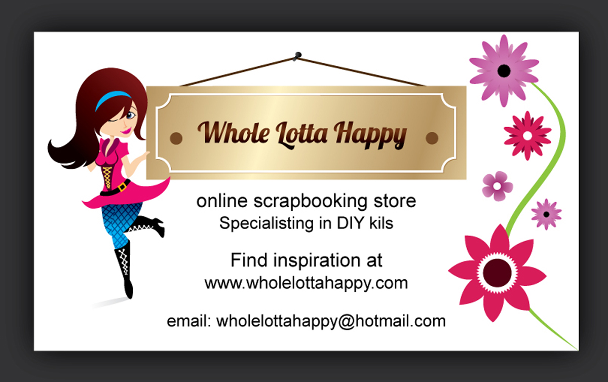 Business Card Design by ESolz Technologies for Whole Lotta Happy | Design #1563229