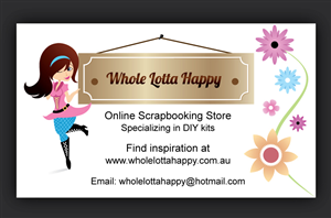 Business Card Design by ESolz Technologies for Whole Lotta Happy | Design #1567022