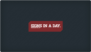 Visitenkarten-Design von Liam Annis für signs in a day | Design: #1558022