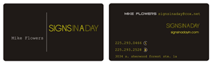 Business Card Design by chemobali for signs in a day | Design #1561171