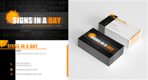 Business Card Design by deadPixel for signs in a day | Design #1564113