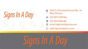 Visitenkarten-Design von arch_mahfuz für signs in a day | Design: #1563467