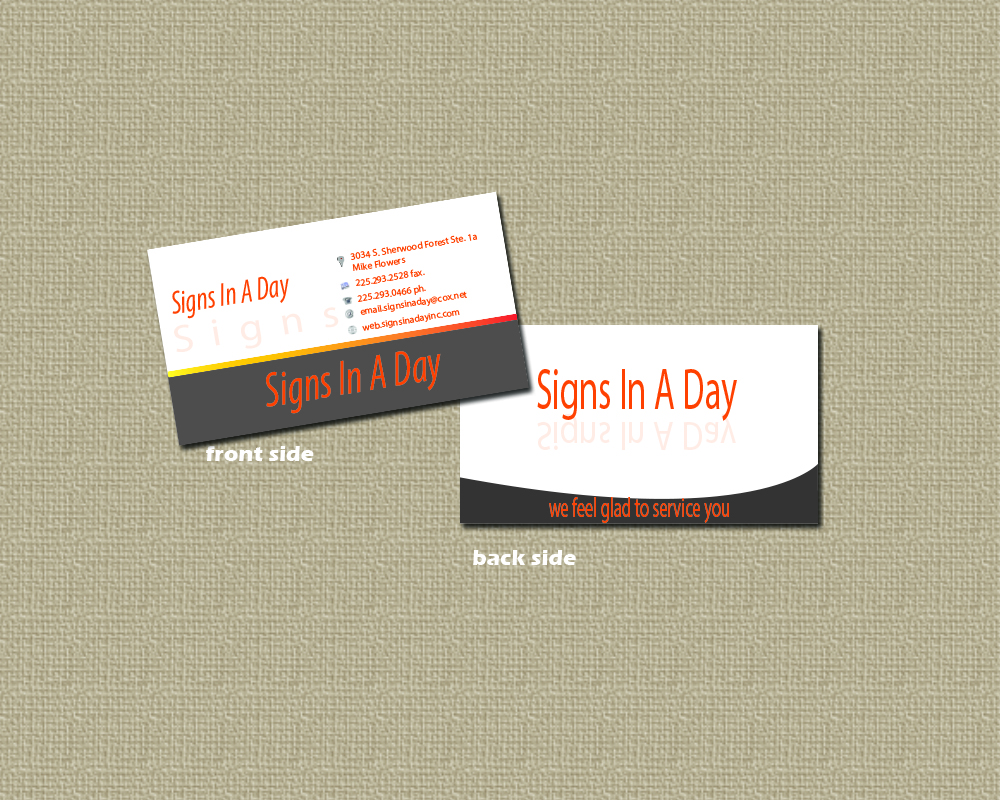 Visitenkarten-Design von arch_mahfuz für signs in a day | Design #1563512