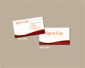 Visitenkarten-Design von arch_mahfuz für signs in a day | Design: #1563541