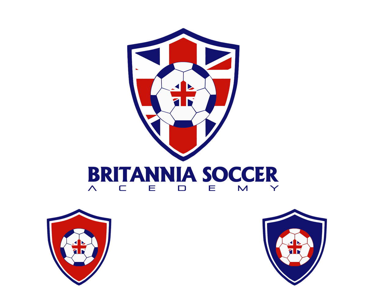 Logo-Design von ZETA für Britannia Soccer Academy | Design #5730033