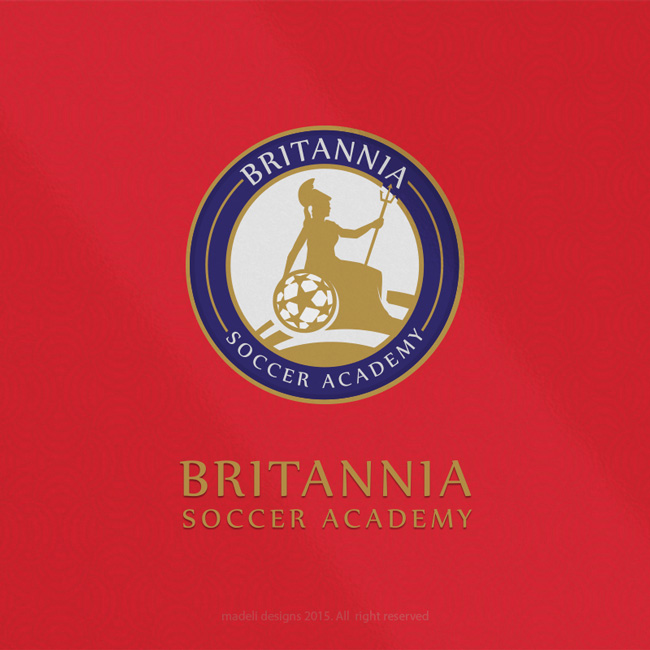 Logo Design by madeli for Britannia Soccer Academy | Design: #5725069