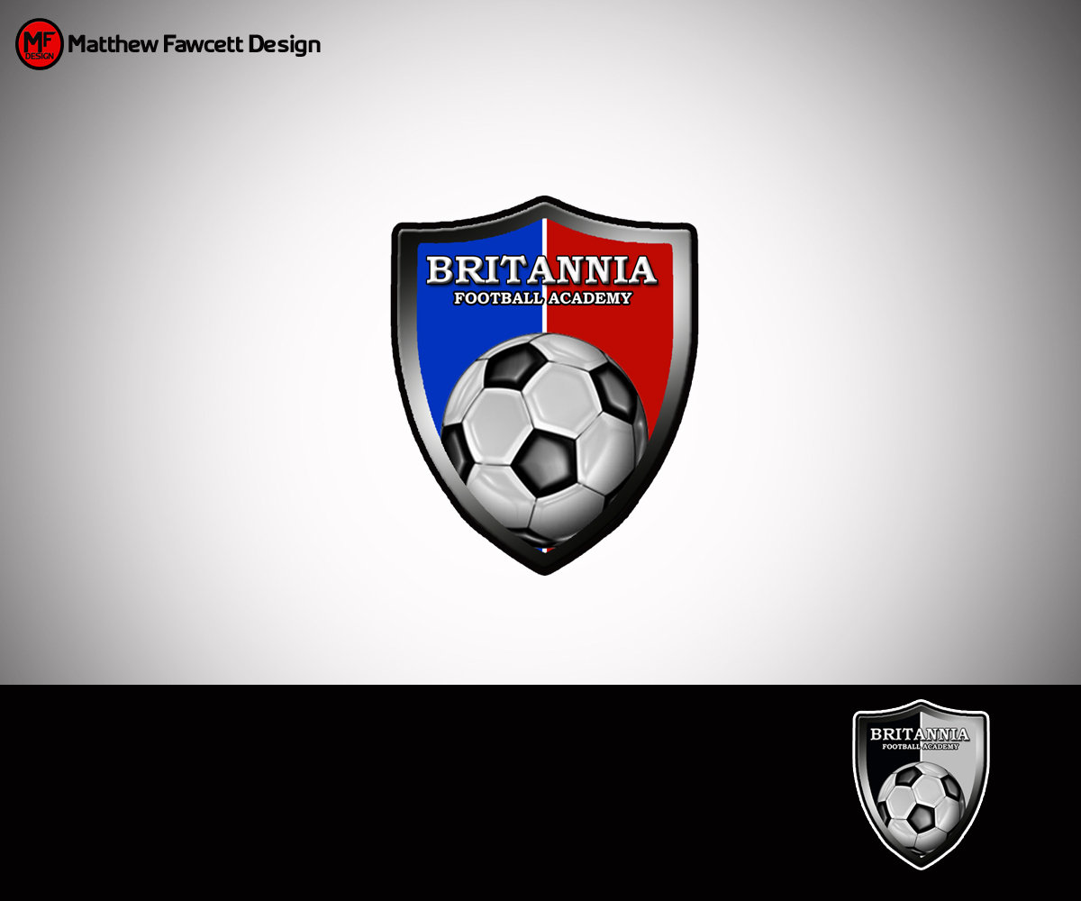 Diseño de Logo por Matthew Fawcett para Britannia Soccer Academy | Diseño #5698886