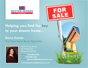 Diseño de Postal por FCJ_GRAPHICS para Better Homes Realty | Diseño: #5752629