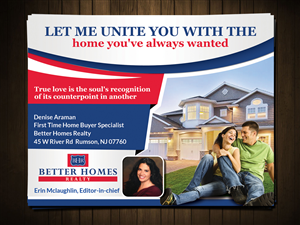 Postcard Design by ESolz Technologies for Better Homes Realty | Design #5723270