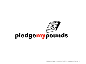 Logo-Design von Lowenhoff für Pledge My Pounds | Design: #1575949