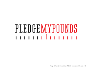 Logo-Design von Lowenhoff für Pledge My Pounds | Design: #1618528