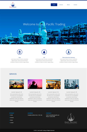 Web Design for a company in Oil & Gas Business