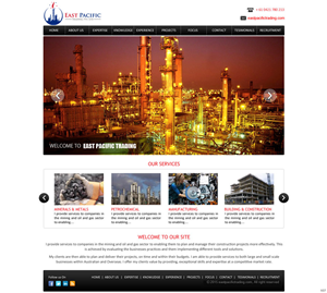 Web Design by saroshdurrani for East Pacific Trading Pty. Ltd. | Design: #5841693