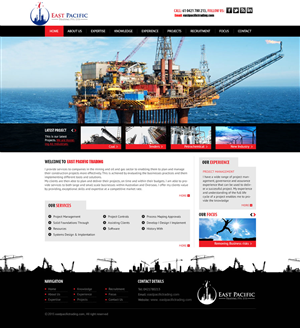 Web Design by saroshdurrani for East Pacific Trading Pty. Ltd. | Design: #5842000