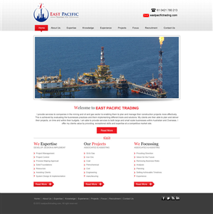 Web Design by saroshdurrani for East Pacific Trading Pty. Ltd. | Design: #5842066