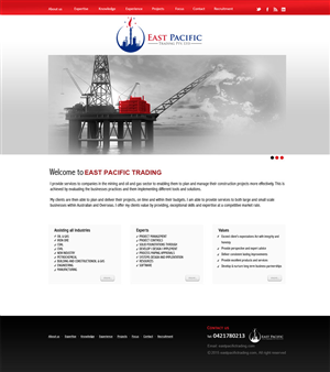 Web Design by saroshdurrani for East Pacific Trading Pty. Ltd. | Design: #5842245