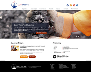 Web Design by saroshdurrani for East Pacific Trading Pty. Ltd. | Design: #5842875