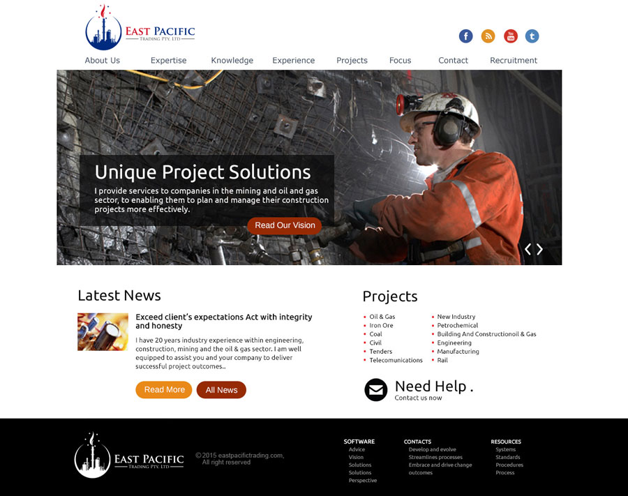 Web Design by saroshdurrani for East Pacific Trading Pty. Ltd. | Design #5842906