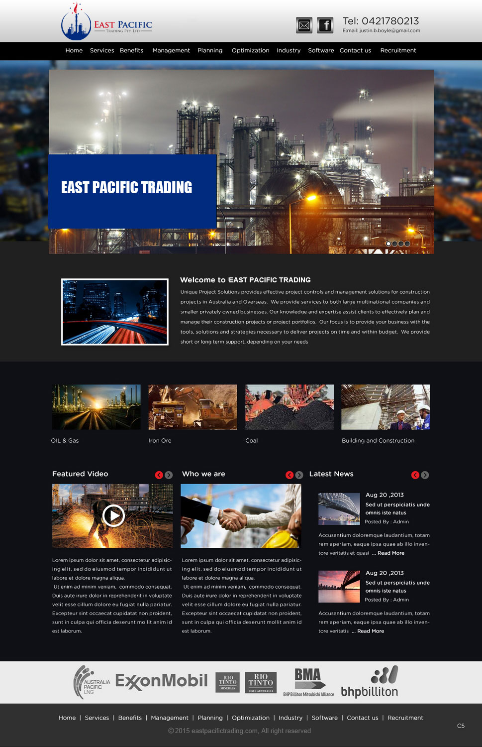 Diseño Web por saroshdurrani para East Pacific Trading Pty. Ltd. | Diseño #5842956