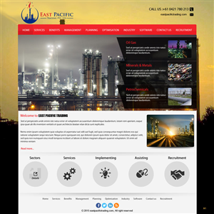 Web Design by saroshdurrani for East Pacific Trading Pty. Ltd. | Design: #5843055